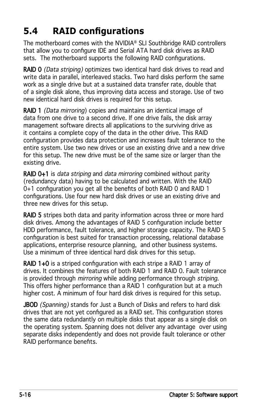 4 raid configurations | Asus M2N4-SLI User Manual | Page 120 / 138