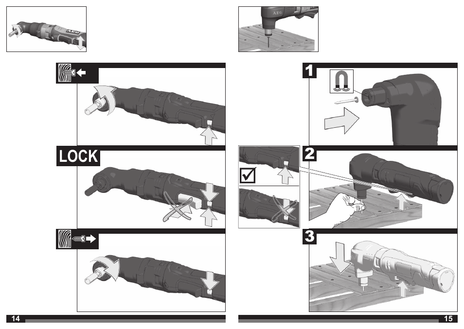Lock | AEG BWS 12C User Manual | Page 8 / 41