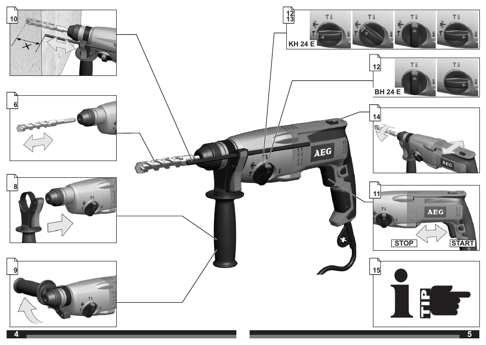 AEG BH 24 E User Manual | Page 3 / 37