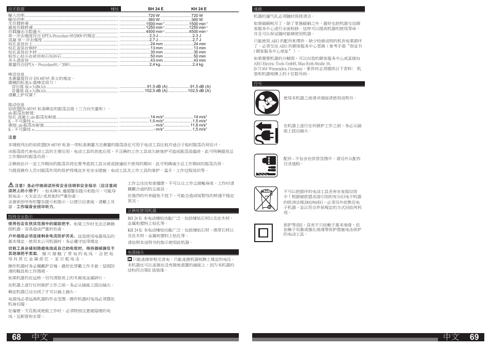 AEG BH 24 E User Manual | Page 35 / 37