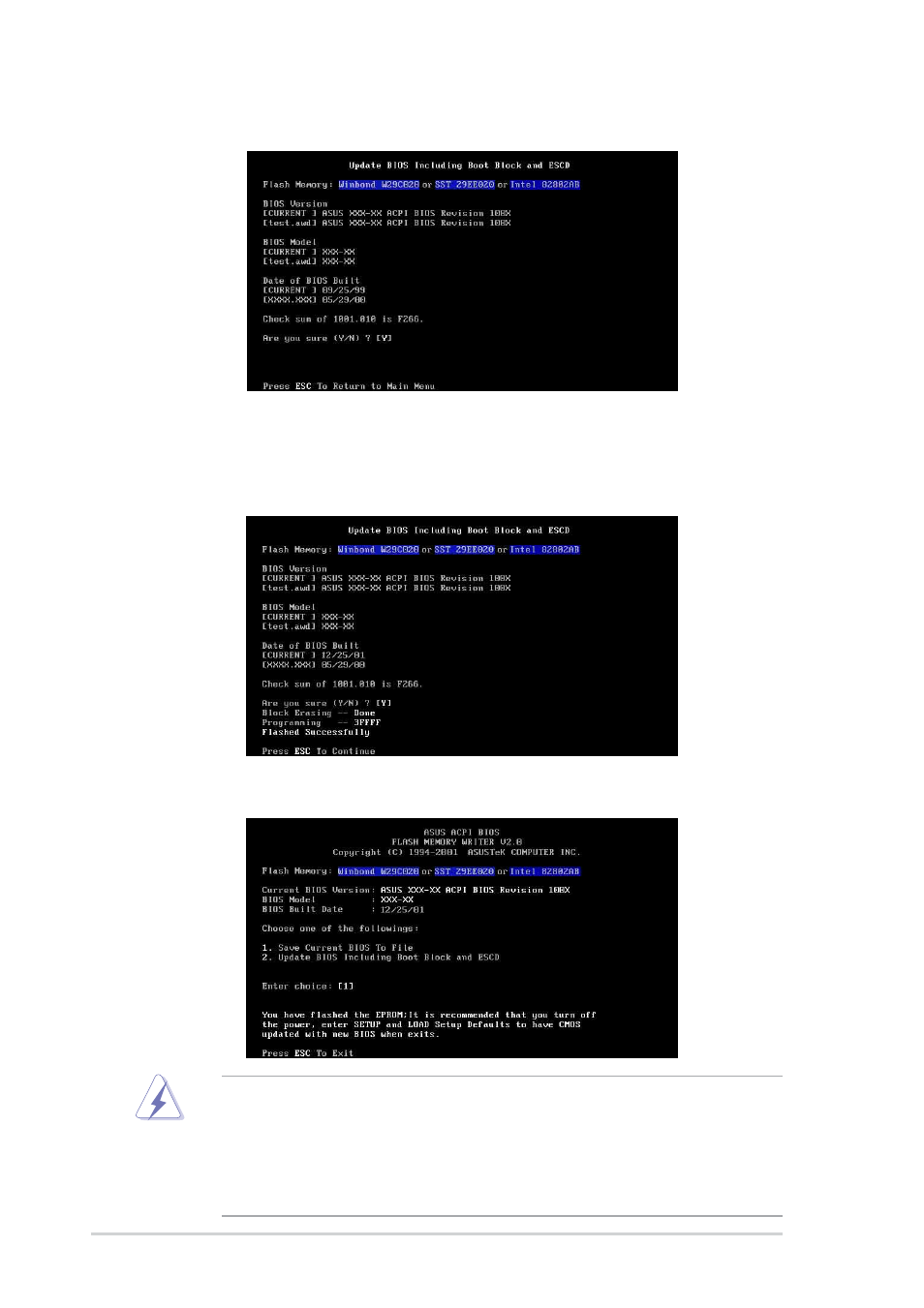 Asus P4PE-X/TE User Manual | Page 38 / 70