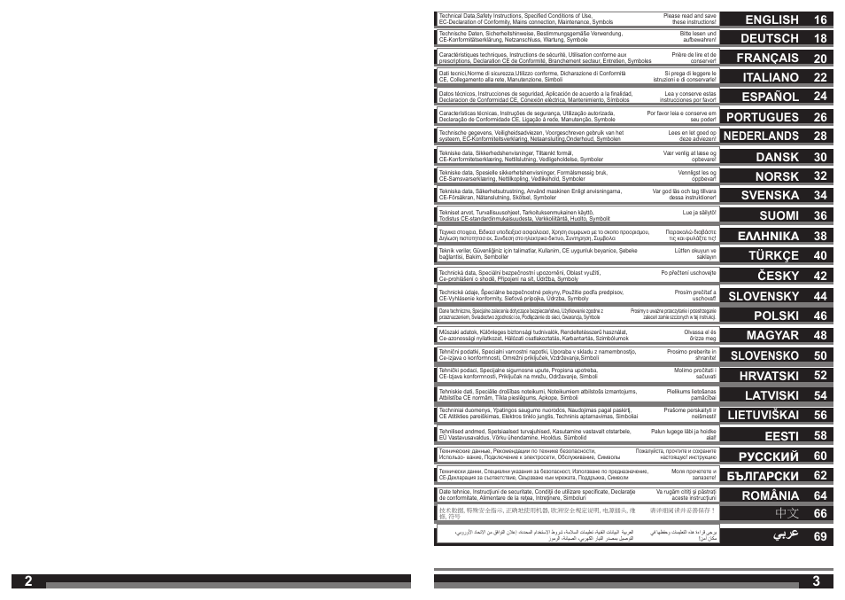يبرع, Slovensko 50 | AEG S 4000 E User Manual | Page 2 / 37