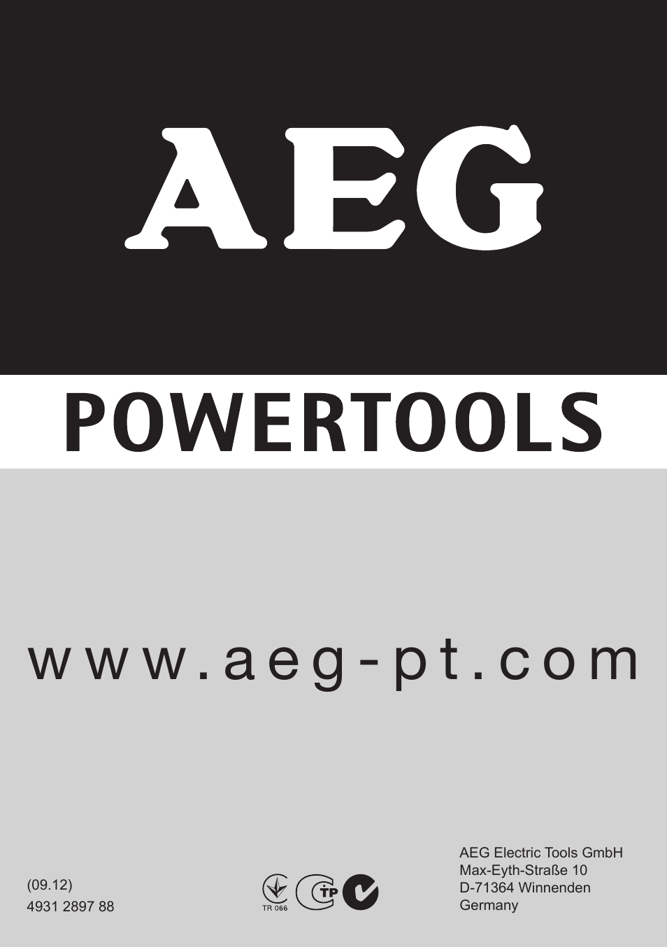 W w w . a e g - p t . c o m | AEG S 4000 E User Manual | Page 37 / 37