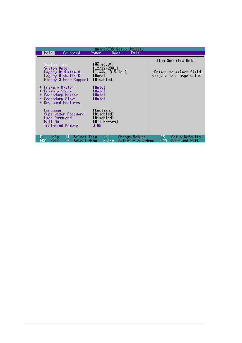 3 main menu | Asus A7V266-M User Manual | Page 64 / 116