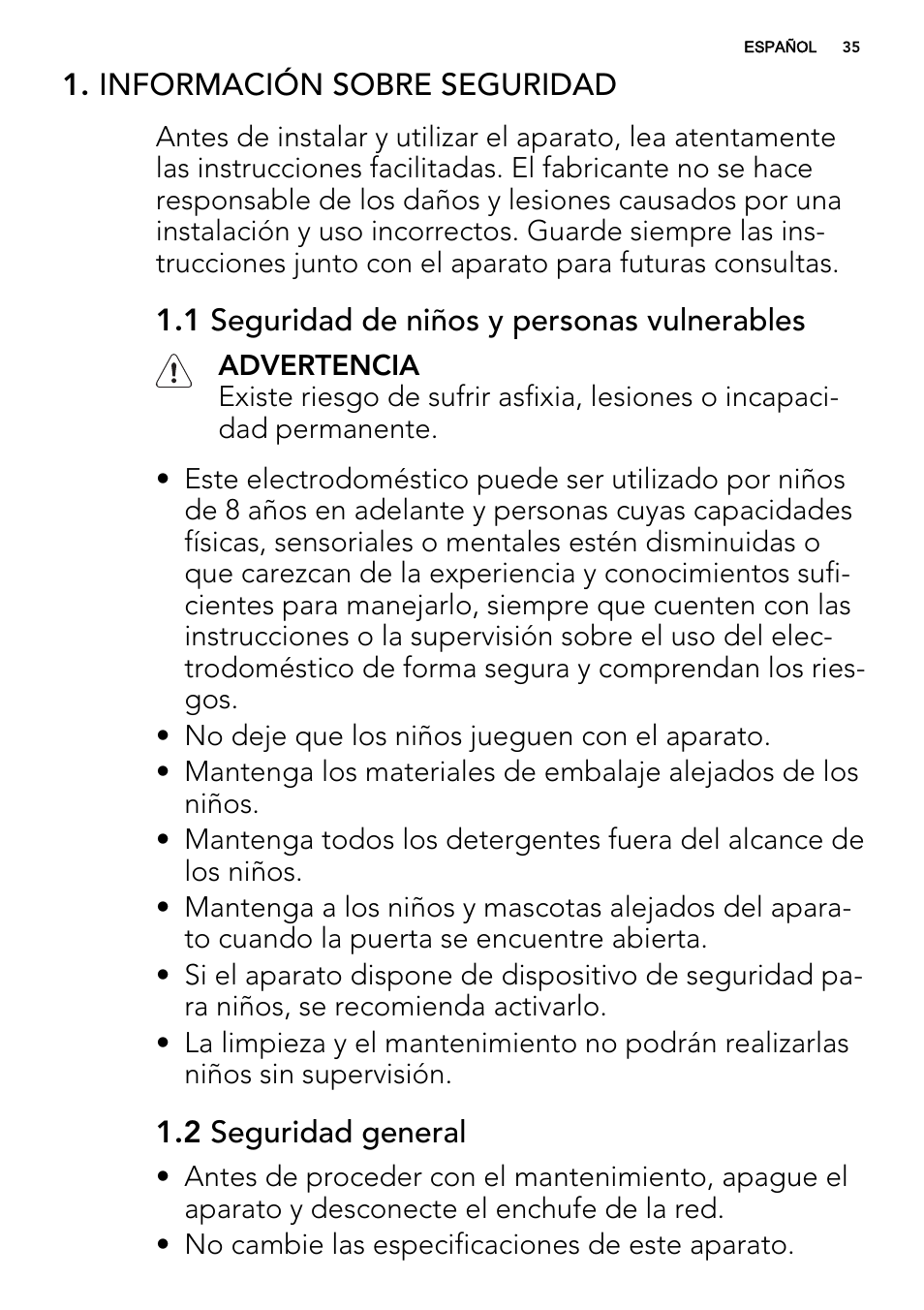 AEG L85275XFL User Manual | Page 35 / 68