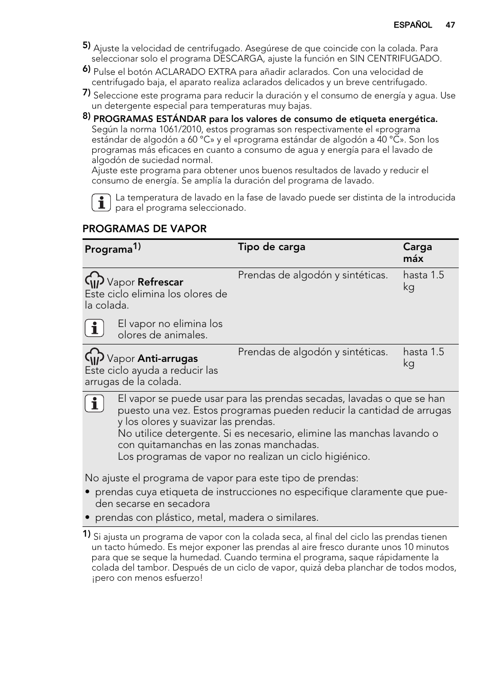 AEG L85275XFL User Manual | Page 47 / 68