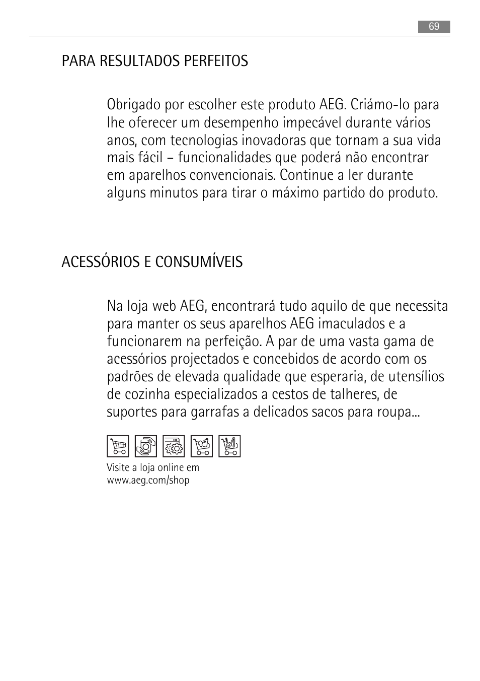 AEG AGN81800F0 User Manual | Page 69 / 104