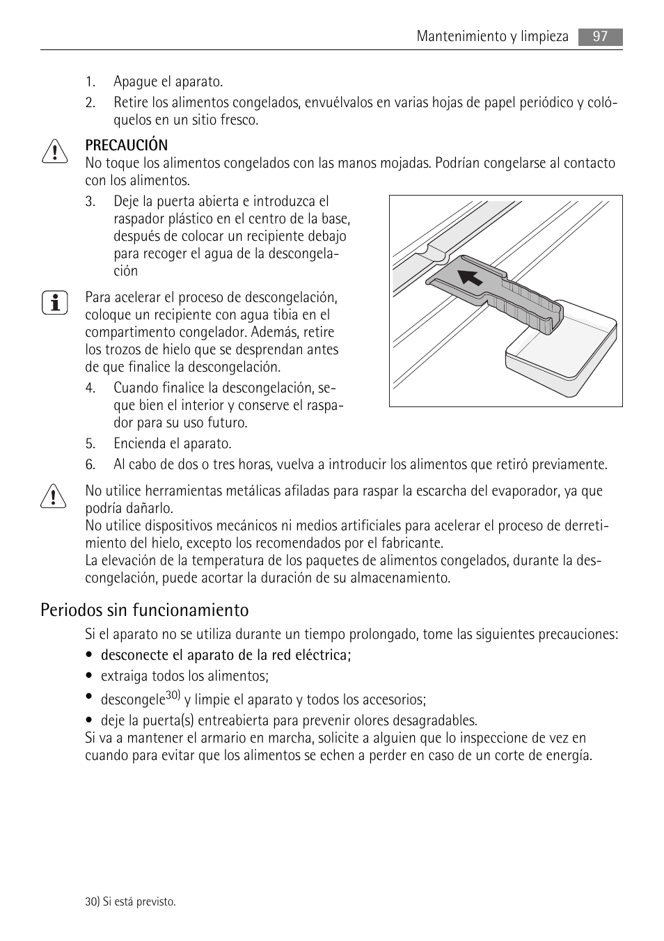 Periodos sin funcionamiento | AEG AGN81800F0 User Manual | Page 97 / 104