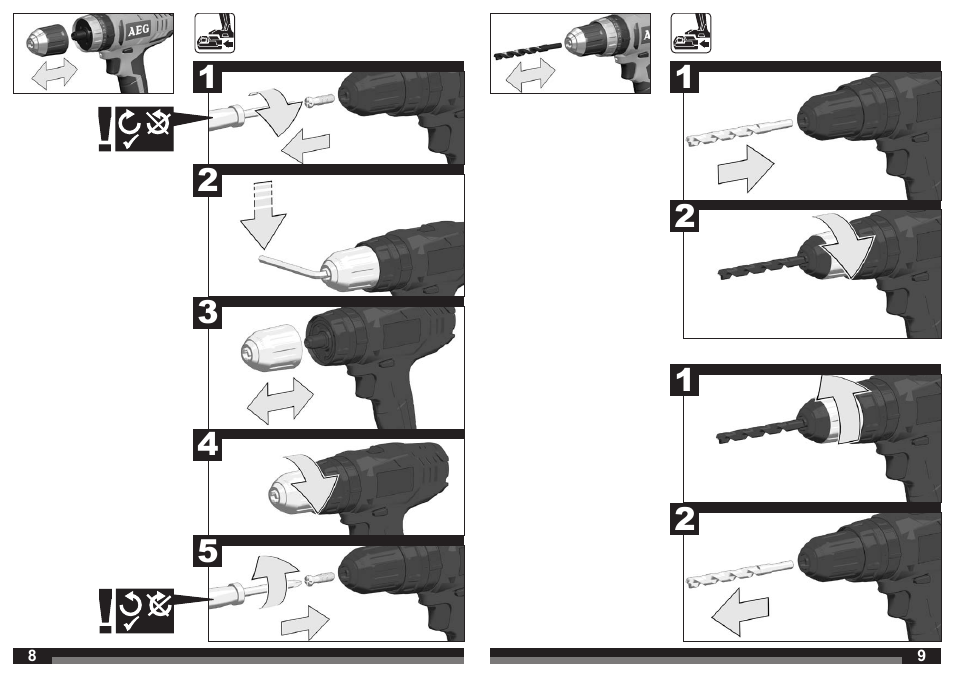AEG BS 18 G User Manual | Page 5 / 37