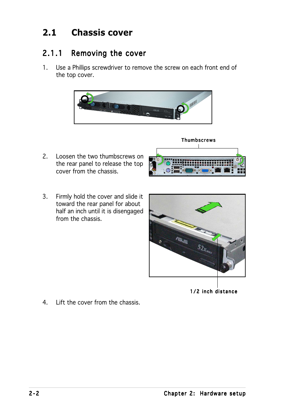 1 chassis cover | Asus AP1600R-E2 User Manual | Page 18 / 96