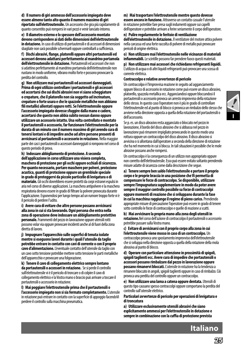 Deutsch, Italiano | AEG WS 24-180 User Manual | Page 27 / 126