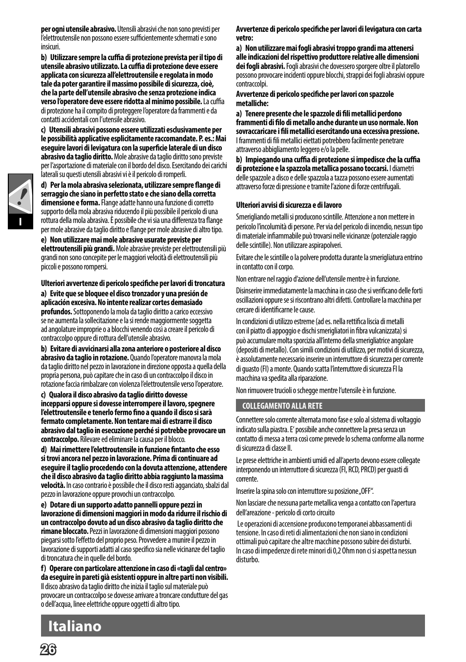 Deutsch, Italiano | AEG WS 24-180 User Manual | Page 28 / 126