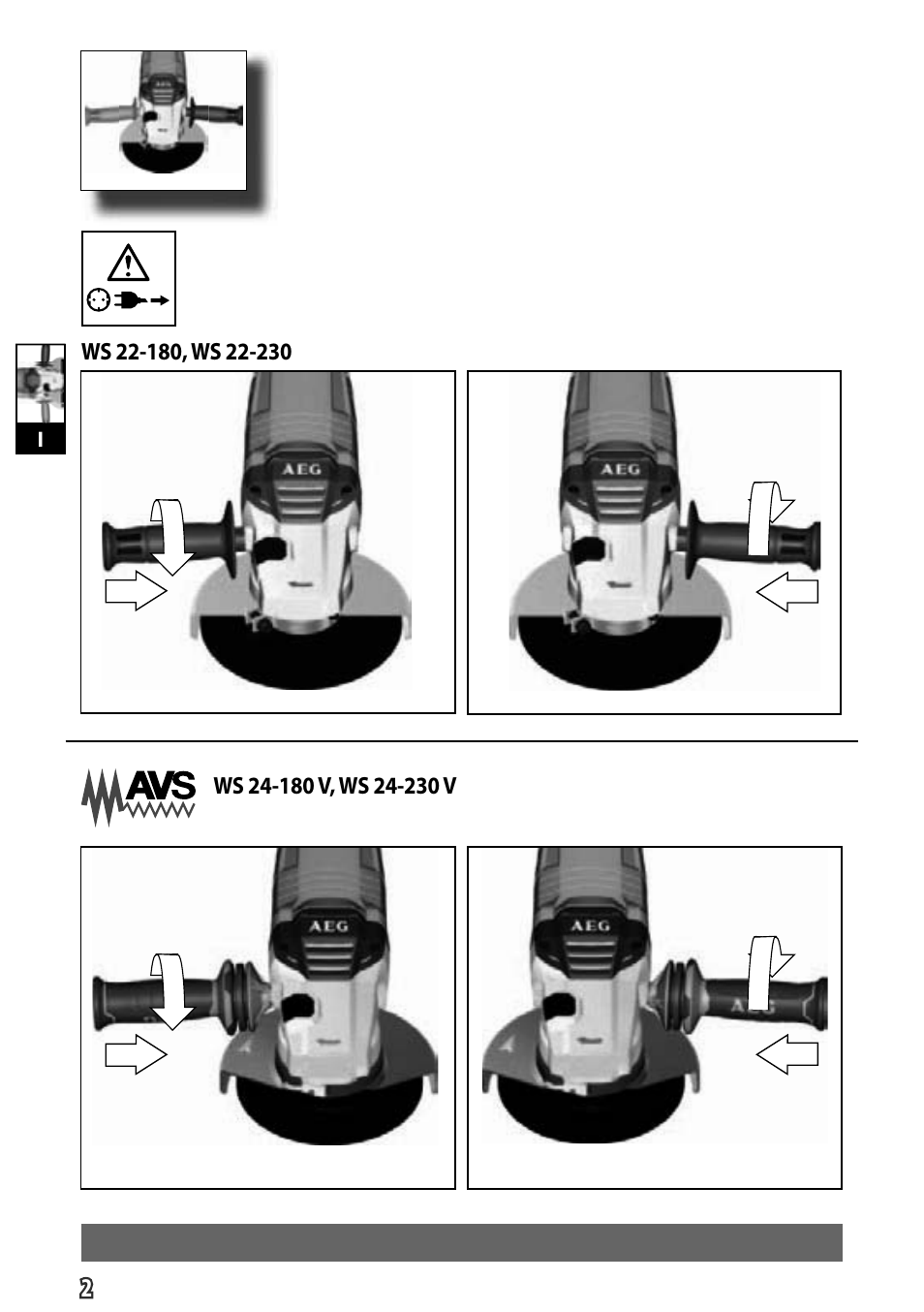 AEG WS 24-180 User Manual | Page 4 / 126