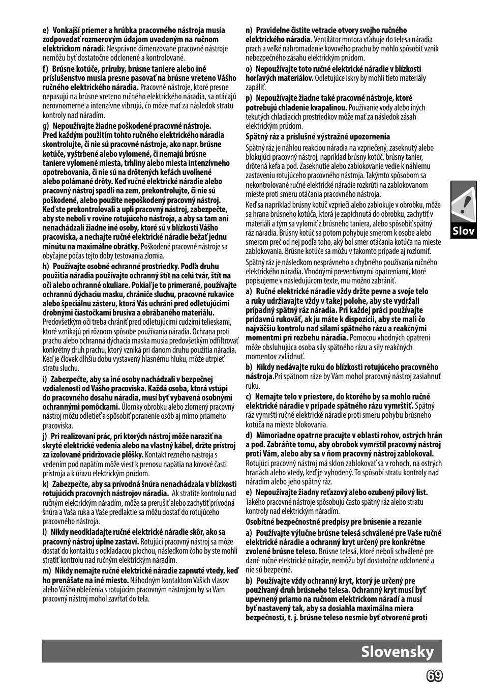 Deutsch, Slovensky, Slov | AEG WS 24-180 User Manual | Page 71 / 126