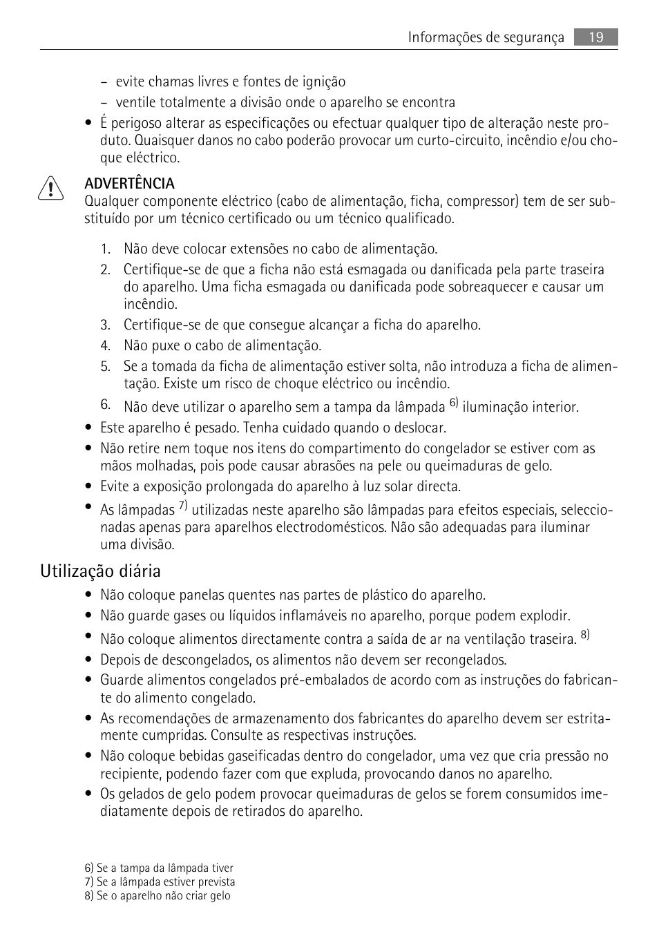 Utilização diária | AEG SWD81800L1 User Manual | Page 19 / 48