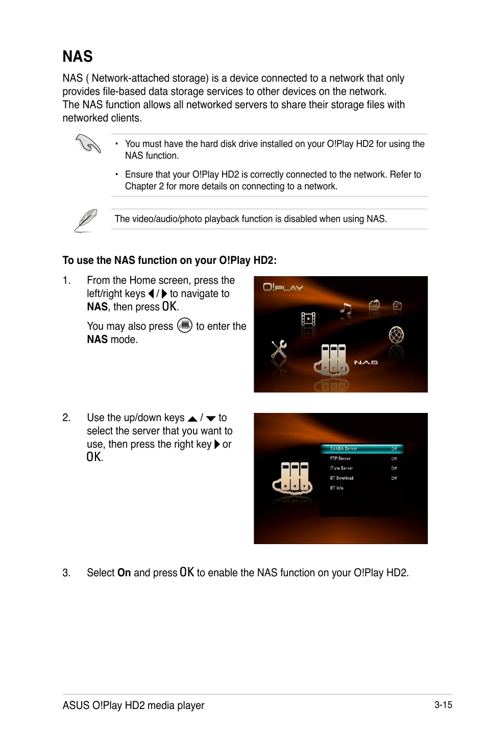 Nas -15 | Asus O!PLAY HD2 E5763 User Manual | Page 59 / 76