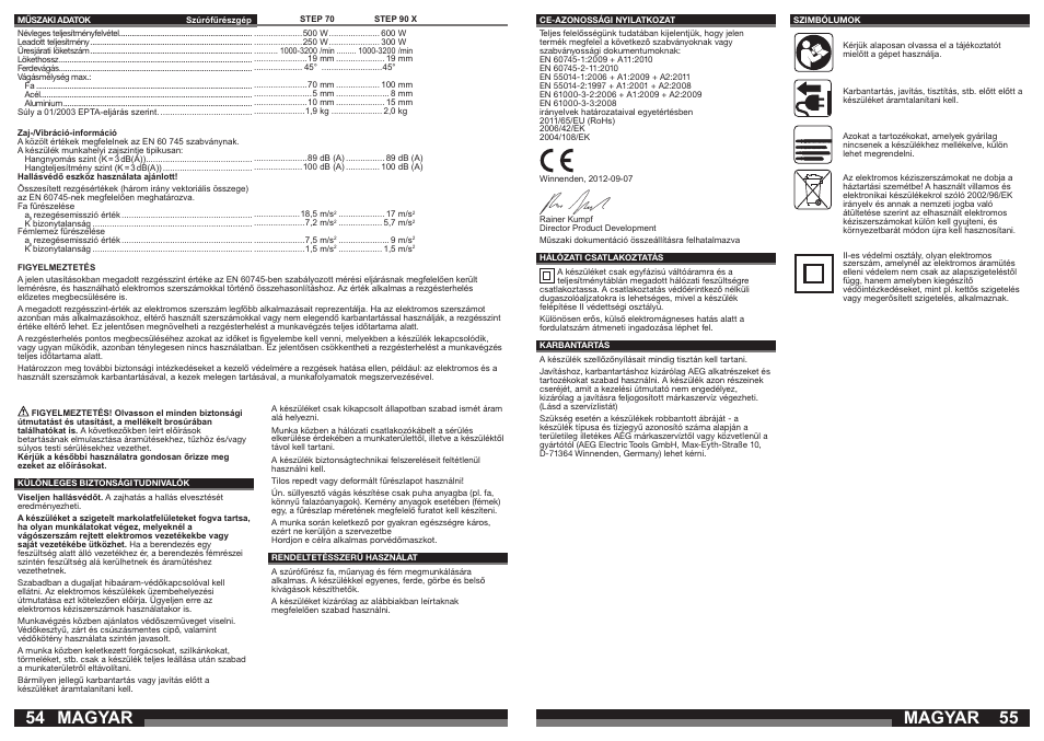 Magyar | AEG STEP 90 x User Manual | Page 28 / 41