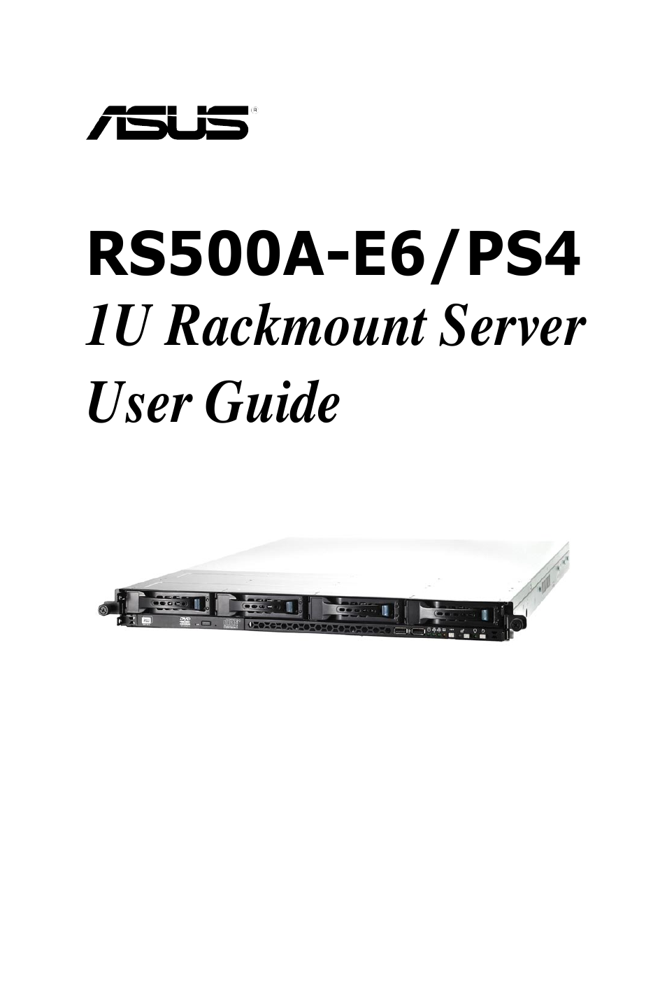 Asus RS500A-E6/PS4 User Manual | 116 pages