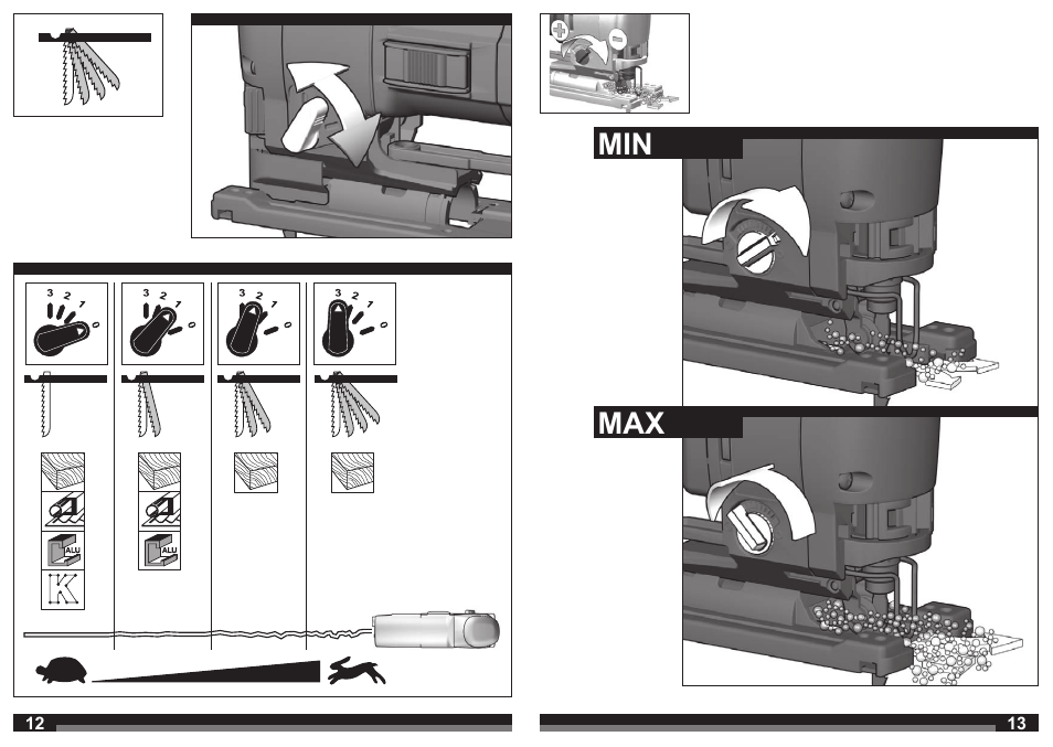 Min max | AEG STEP 1200 BX User Manual | Page 7 / 15