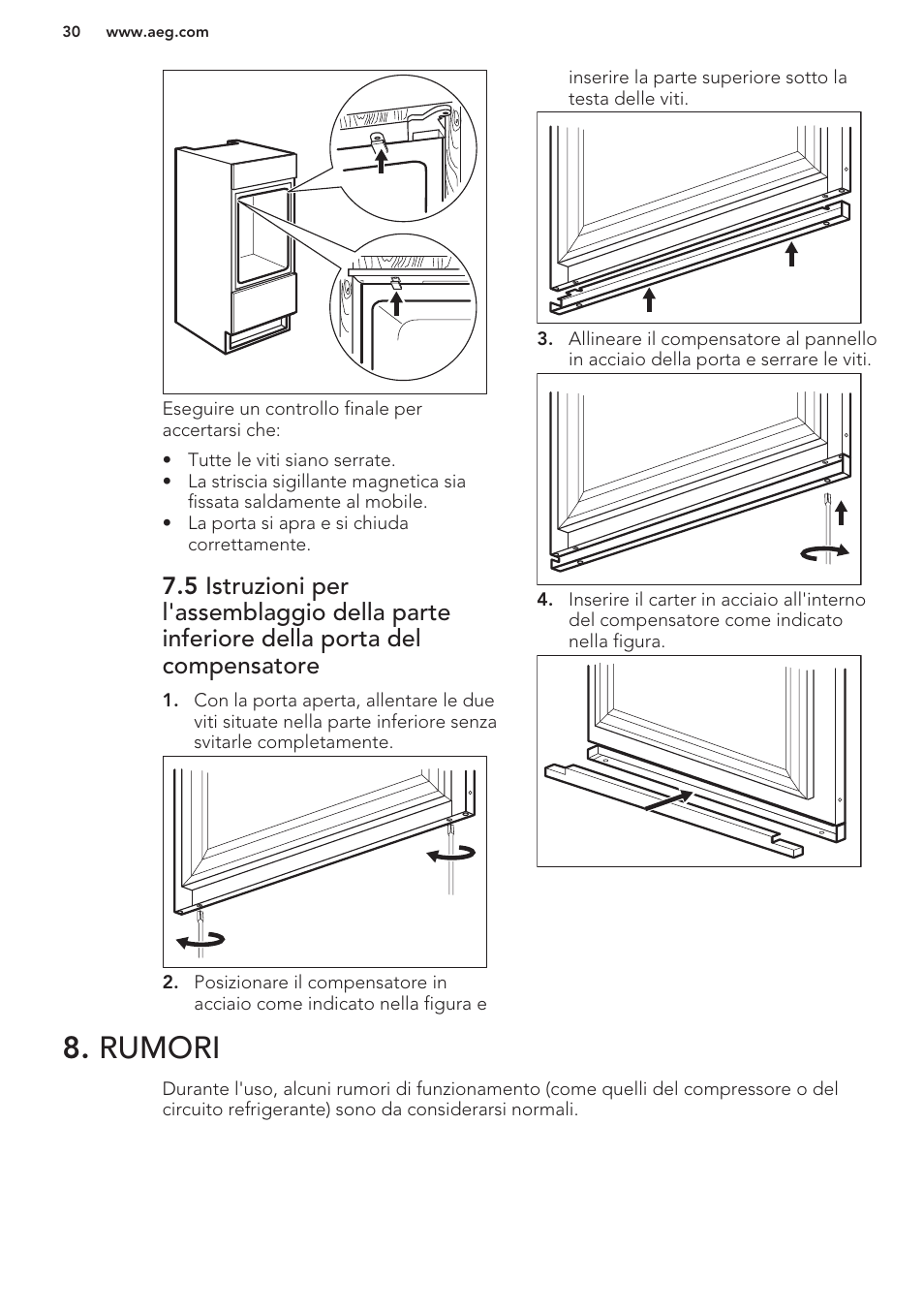 Rumori | AEG SWD81800G1 User Manual | Page 30 / 52