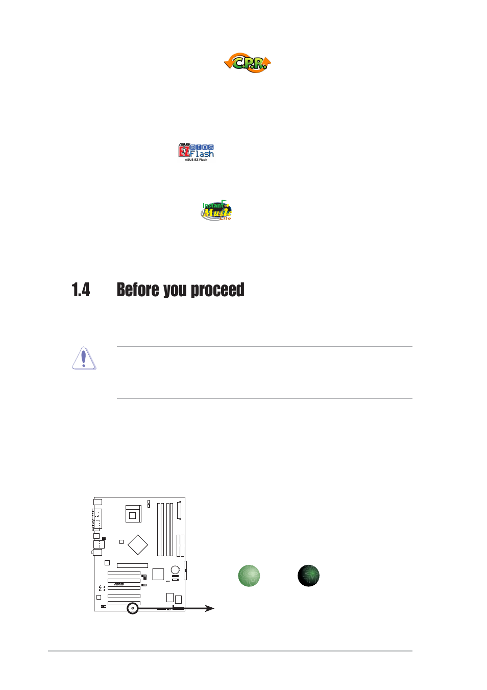 4 before you proceed | Asus P4S800D-X User Manual | Page 12 / 64