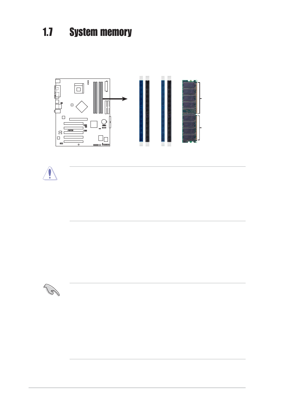 1 dimm sockets location | Asus P4S800D-X User Manual | Page 16 / 64