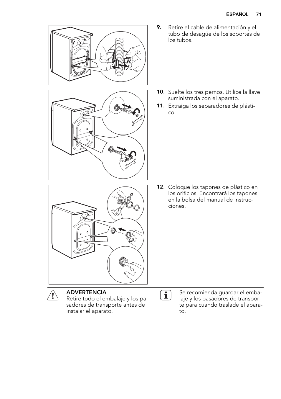 AEG L75670WD User Manual | Page 71 / 76