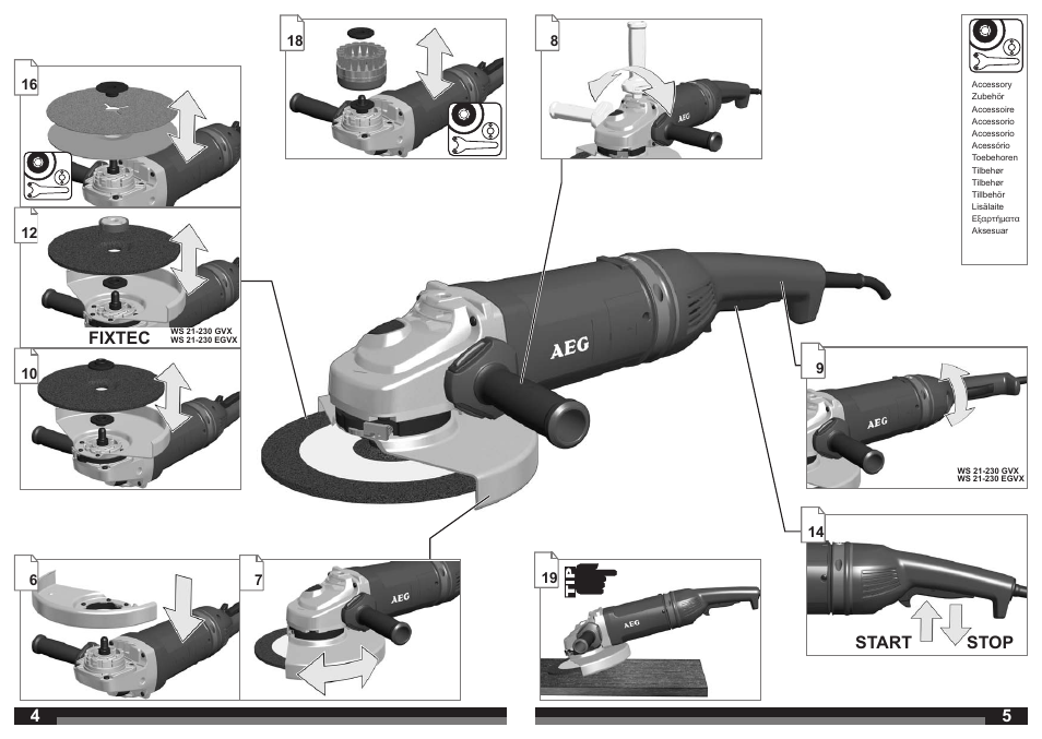 AEG WS 21-230 User Manual | Page 3 / 31