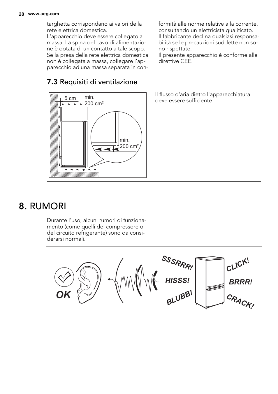 Rumori | AEG AGS77200F0 User Manual | Page 28 / 64