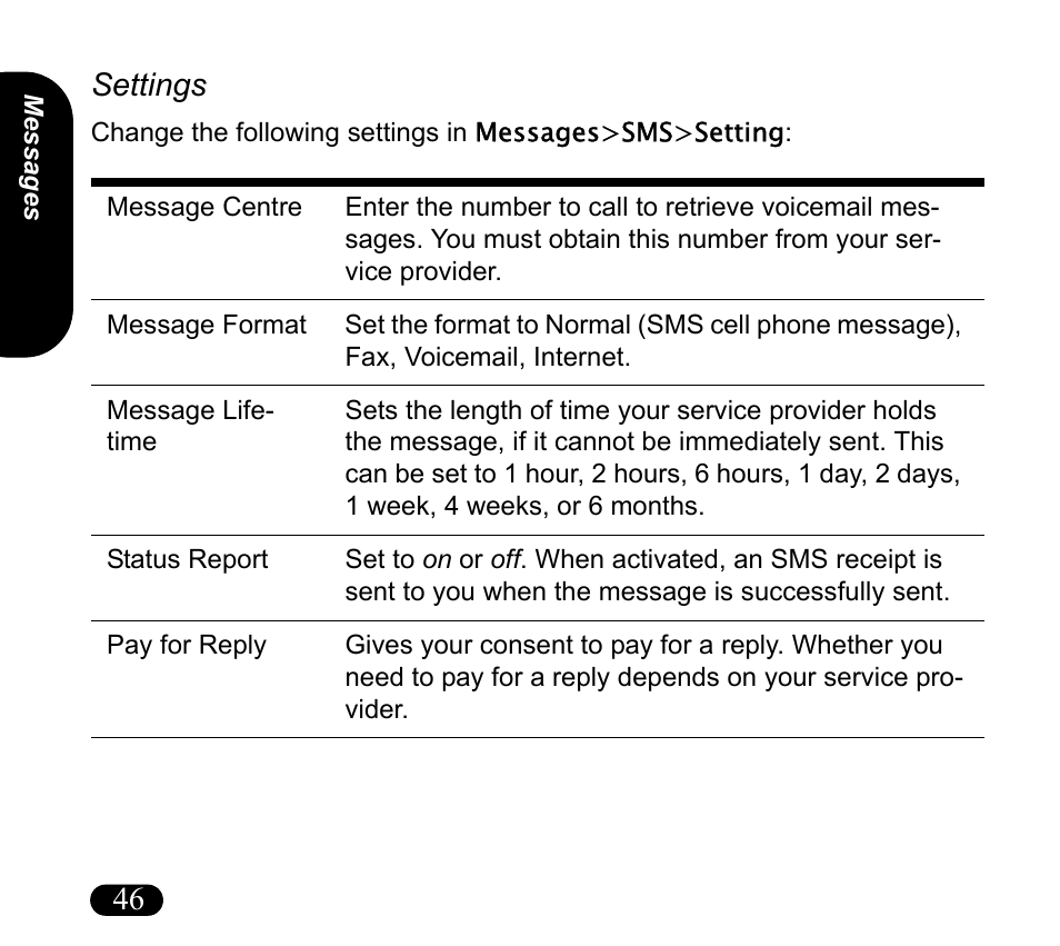 Settings, 46 settings | Asus V55 User Manual | Page 46 / 102