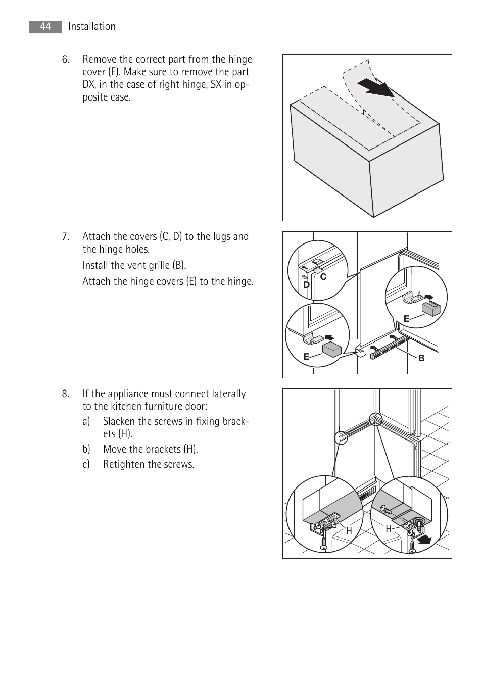 AEG SCS81800F0 User Manual | Page 44 / 100