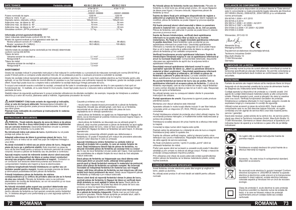 România | AEG KS 55 C User Manual | Page 37 / 41