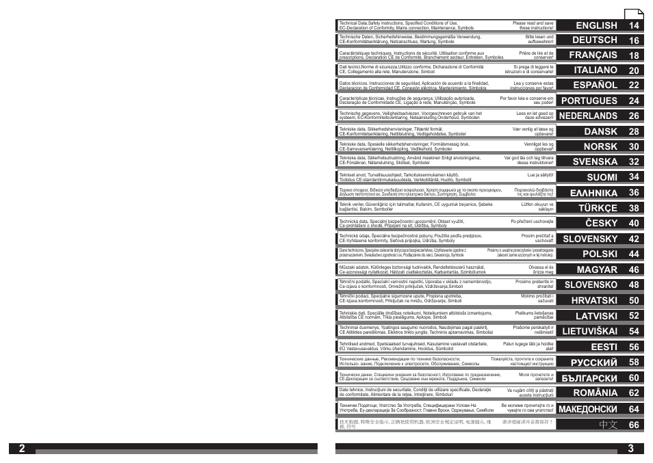 Slovensko 48, 66 македонски | AEG BBSE 1100 User Manual | Page 2 / 36
