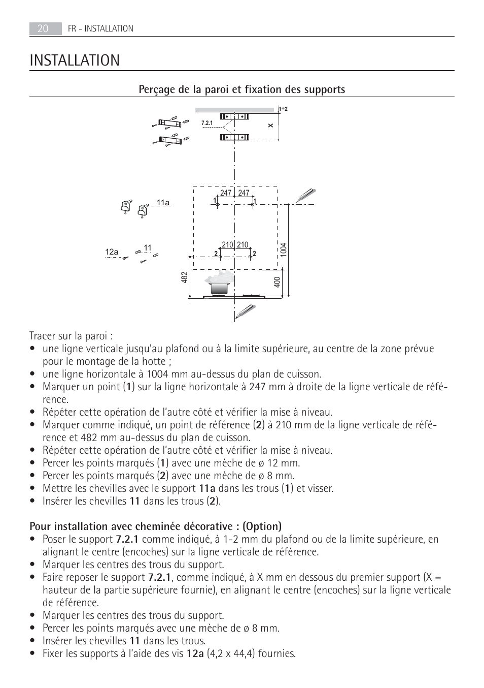 Installation | AEG X69453MD02 User Manual | Page 20 / 60
