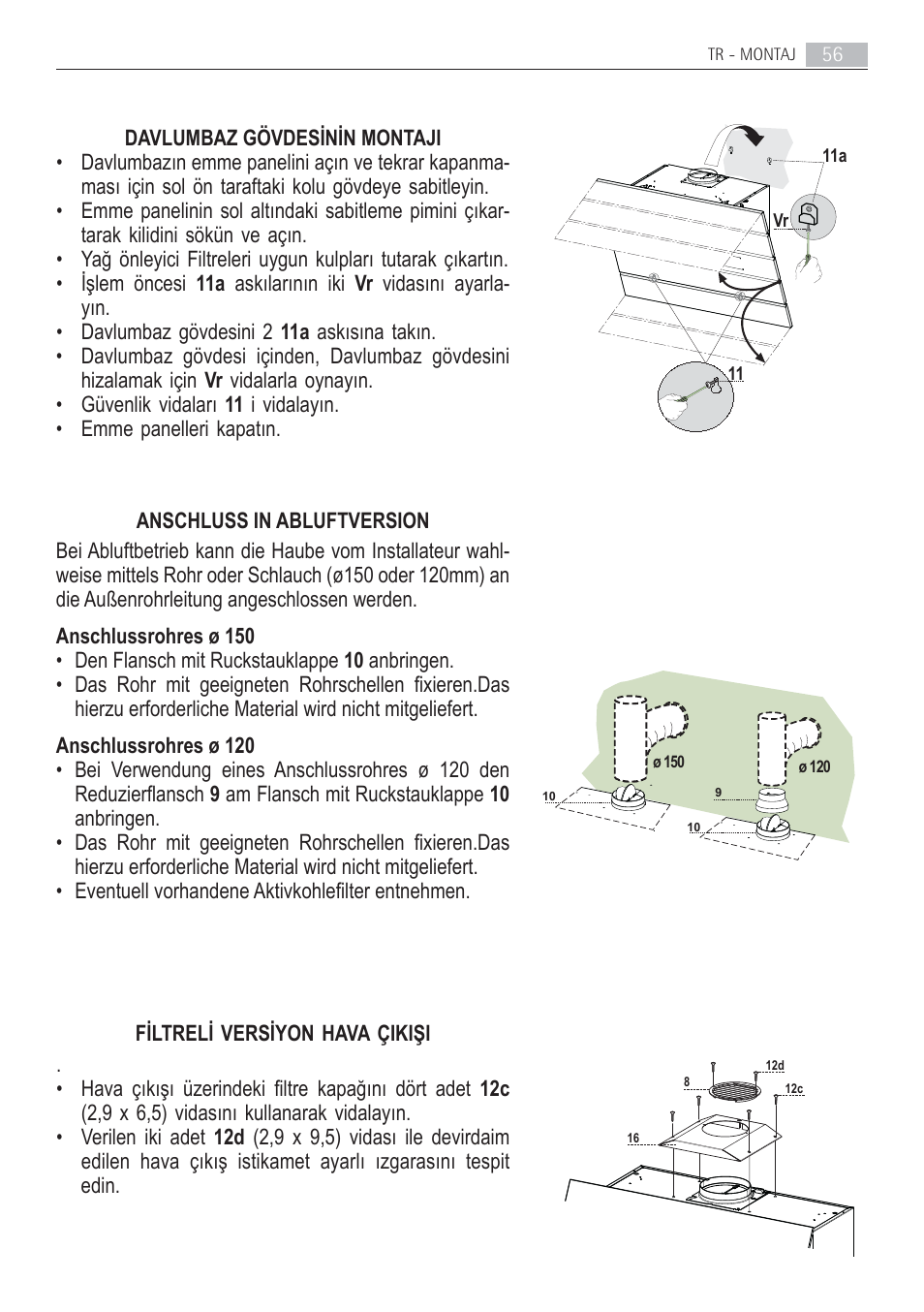 AEG X69453MD02 User Manual | Page 56 / 60