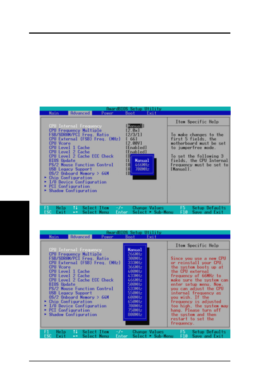 Bios setup | Asus INTEL 810 MICROATX MOTHERBOARD CUW-RM User Manual | Page 60 / 128