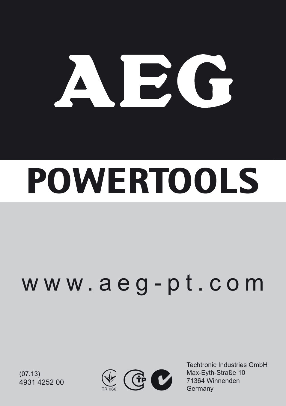 W w w . a e g - p t . c o m | AEG US 400 XE User Manual | Page 62 / 62