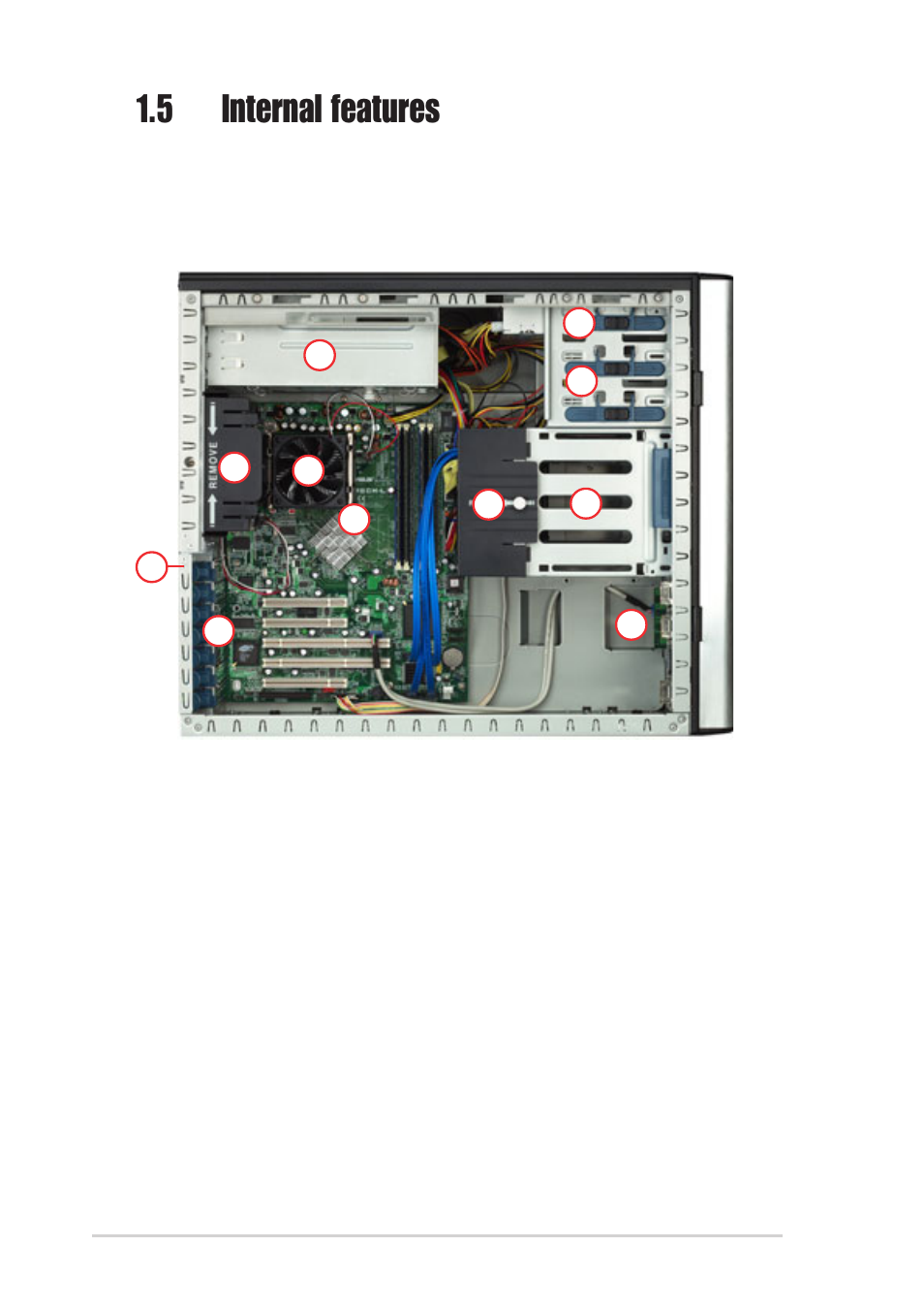 5 internal features | Asus AP130-E1 User Manual | Page 14 / 66