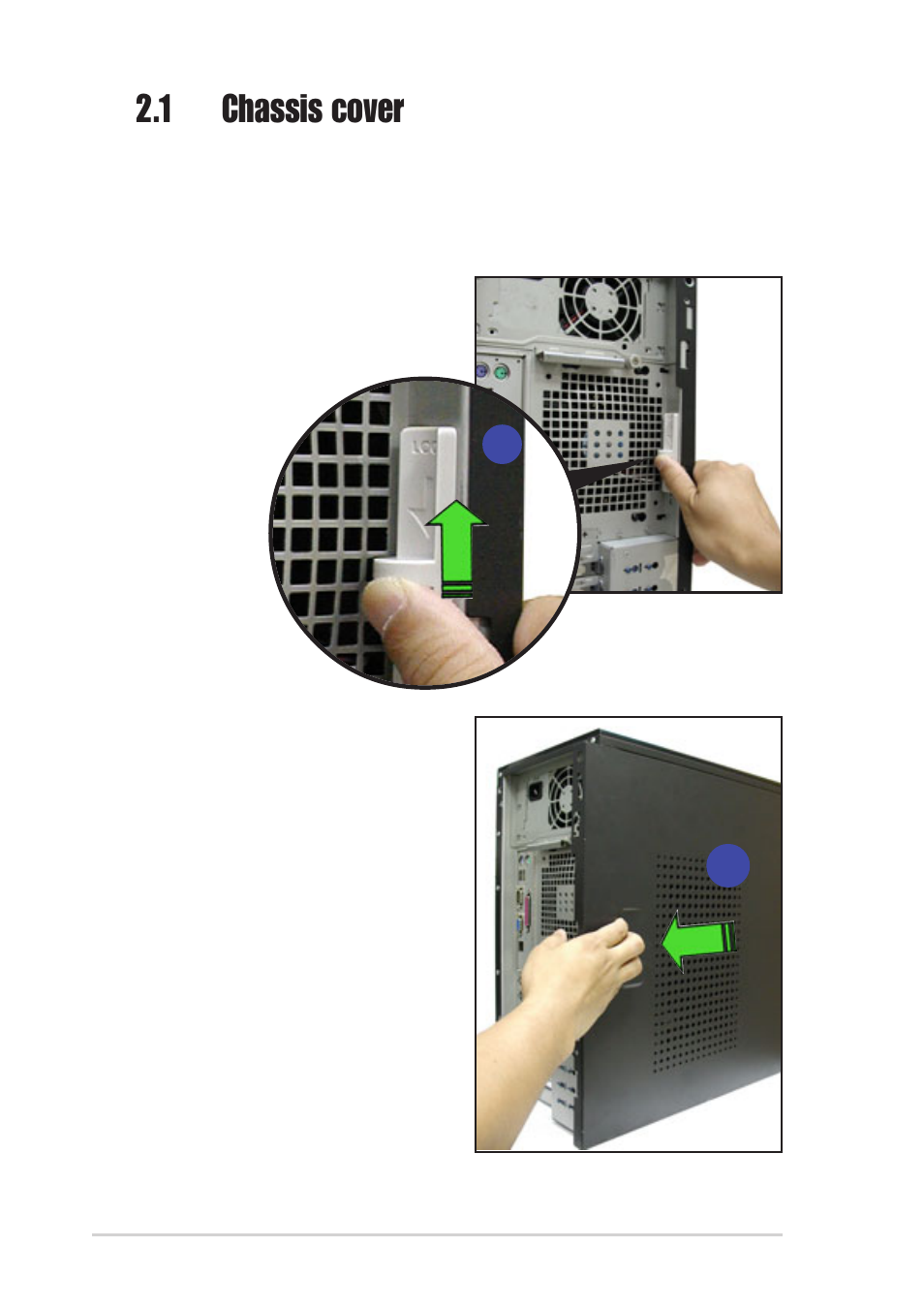 1 chassis cover | Asus AP130-E1 User Manual | Page 18 / 66