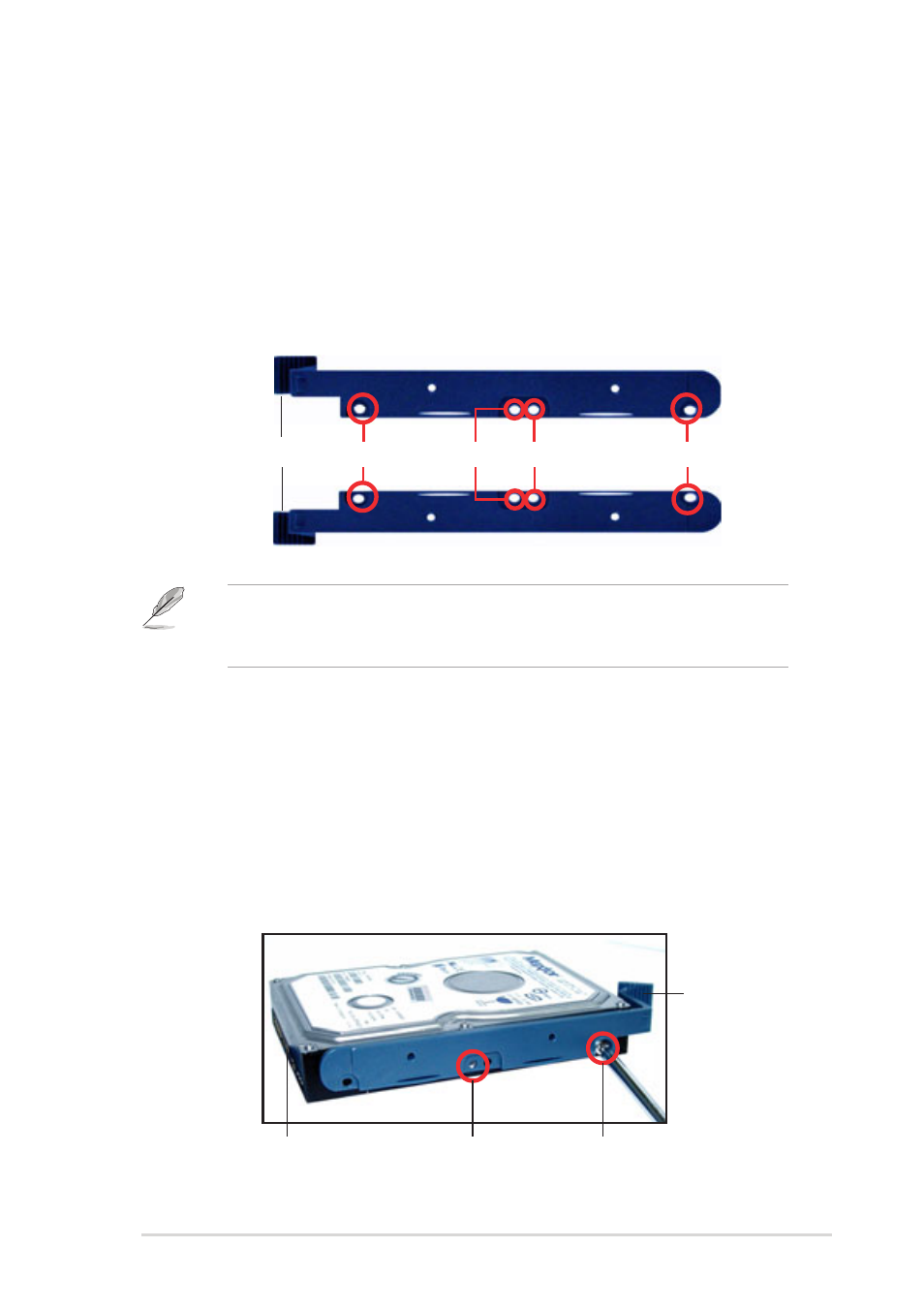 2 installing an internal ide/sata hdd, Installing an ide hard disk drive to the hdd cage | Asus AP130-E1 User Manual | Page 35 / 66