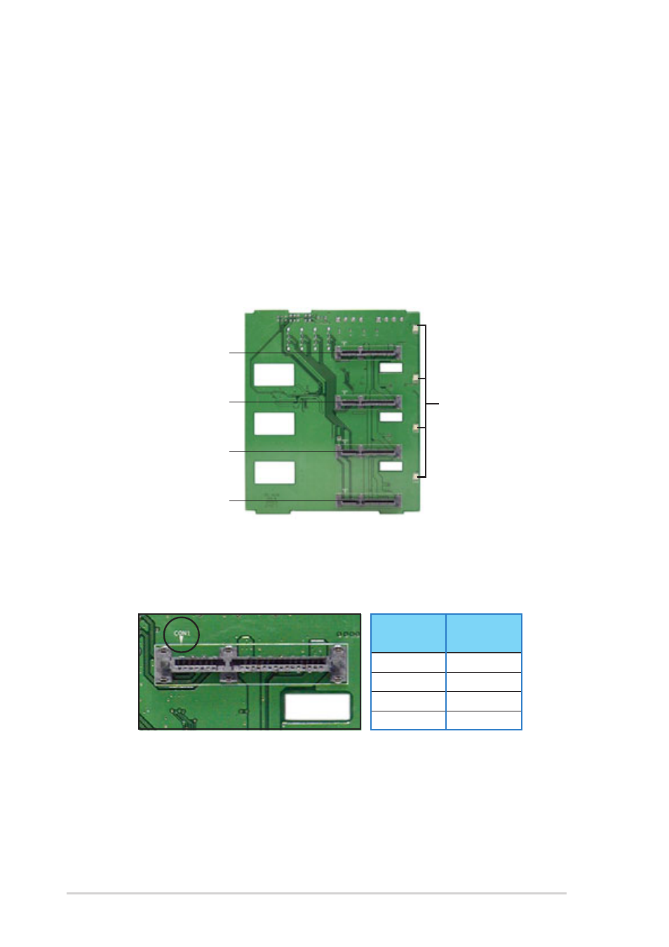 2 sata backplane connections, Front side | Asus AP130-E1 User Manual | Page 42 / 66