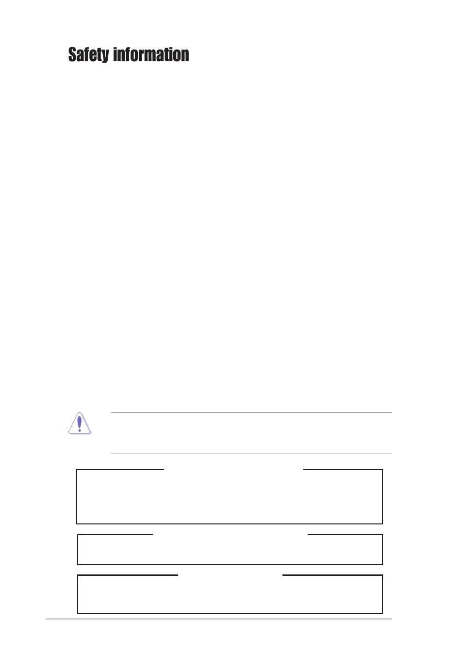 Safety information, Electrical safety, Operation safety | Class 1 laser product | Asus AP130-E1 User Manual | Page 6 / 66