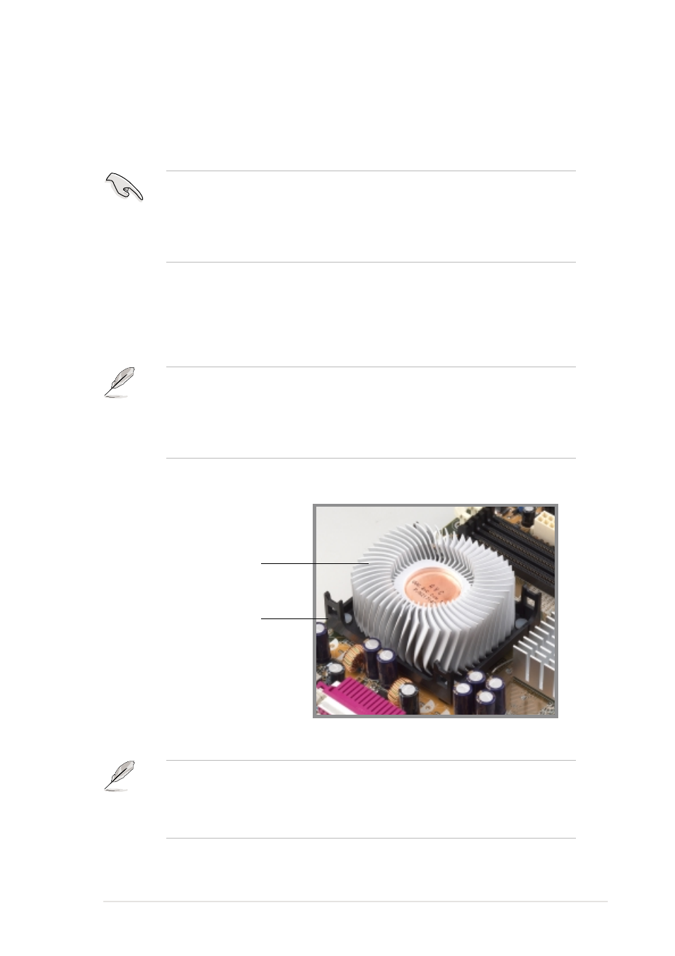 3 installing the heatsink and fan | Asus P4GE-V User Manual | Page 33 / 132