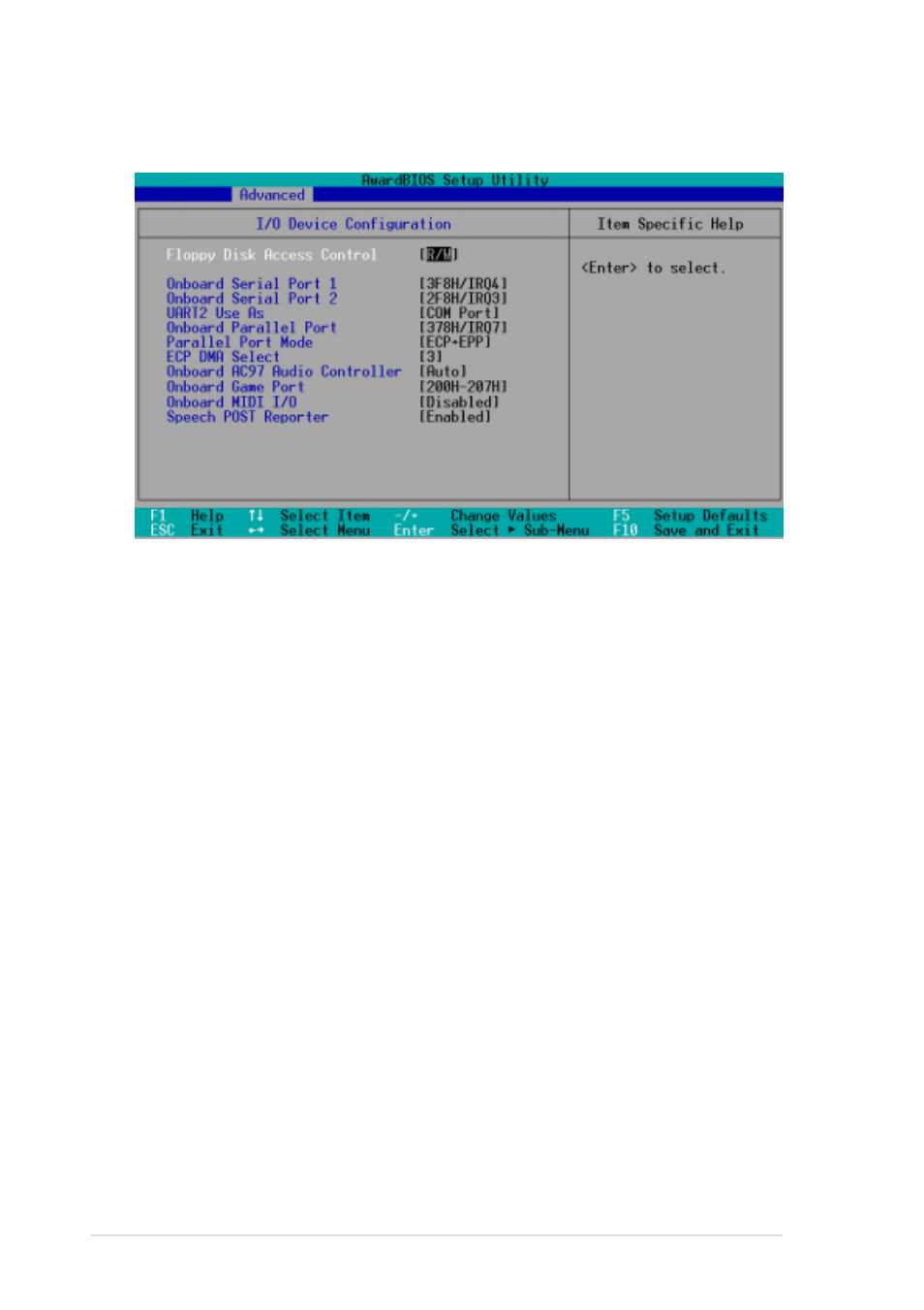 2 i/o device configuration | Asus P4GE-V User Manual | Page 86 / 132
