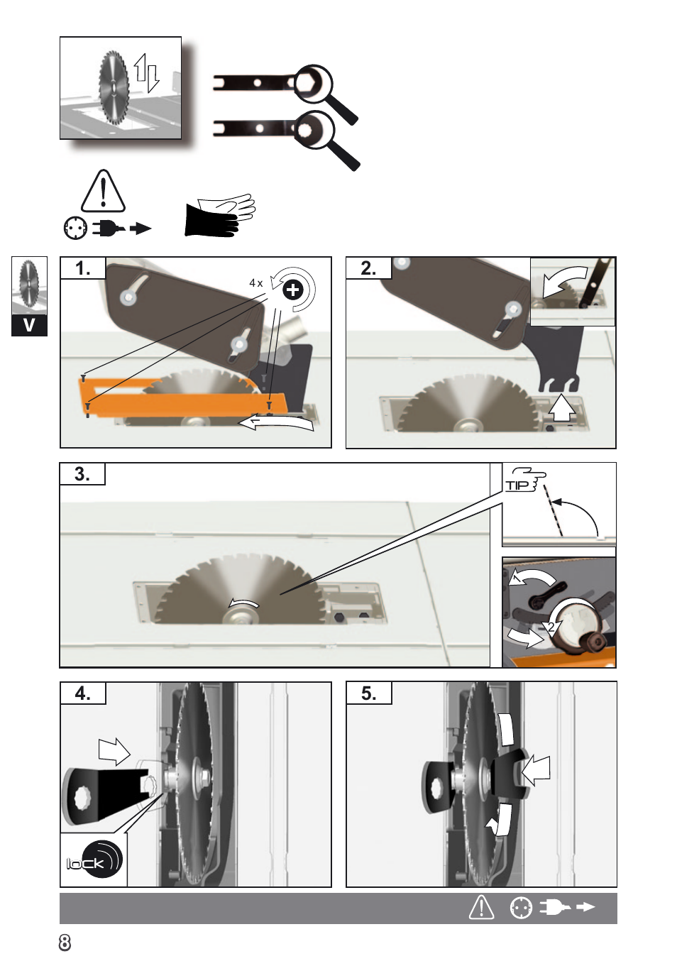 V1. 2. 3 | AEG TS 250 K User Manual | Page 11 / 79
