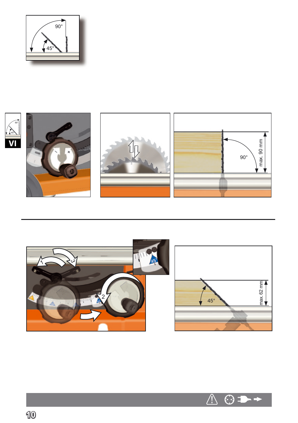 10 vi | AEG TS 250 K User Manual | Page 13 / 79