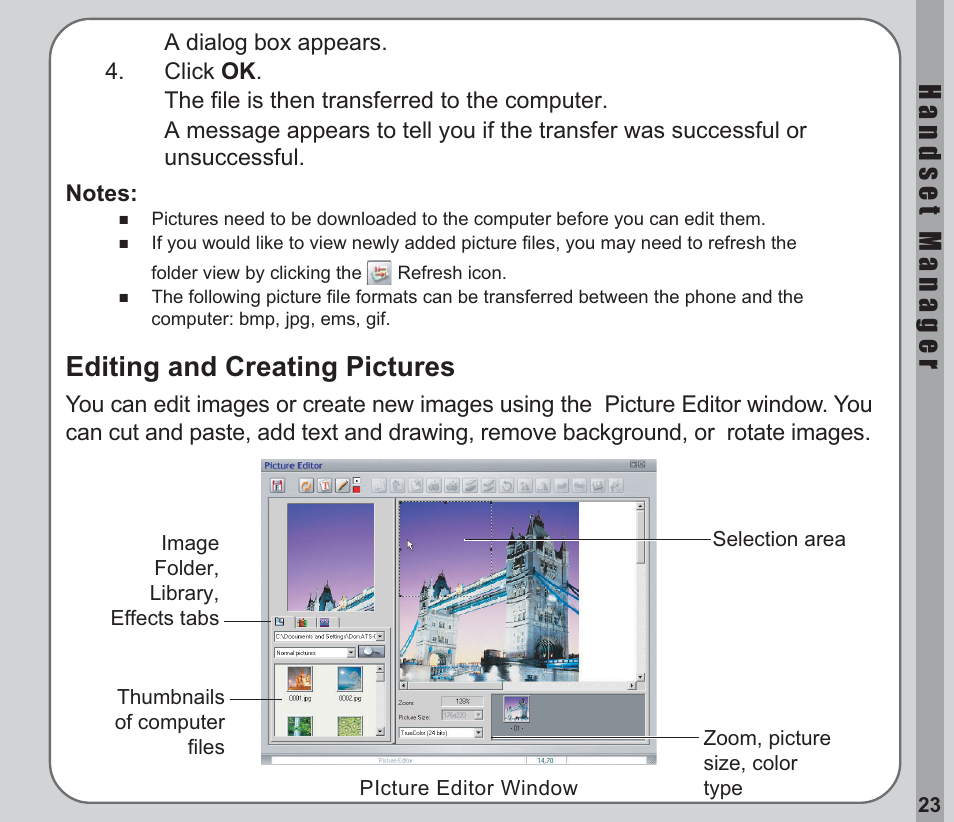 Editing and creating pictures | Asus V66 User Manual | Page 27 / 50