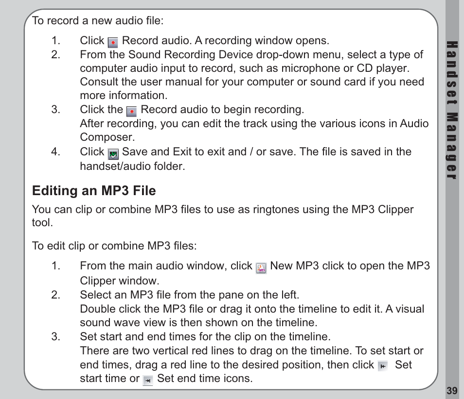 Editing an mp3 file | Asus V66 User Manual | Page 43 / 50