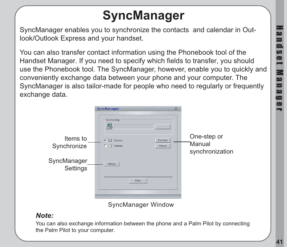 Syncmanager | Asus V66 User Manual | Page 45 / 50