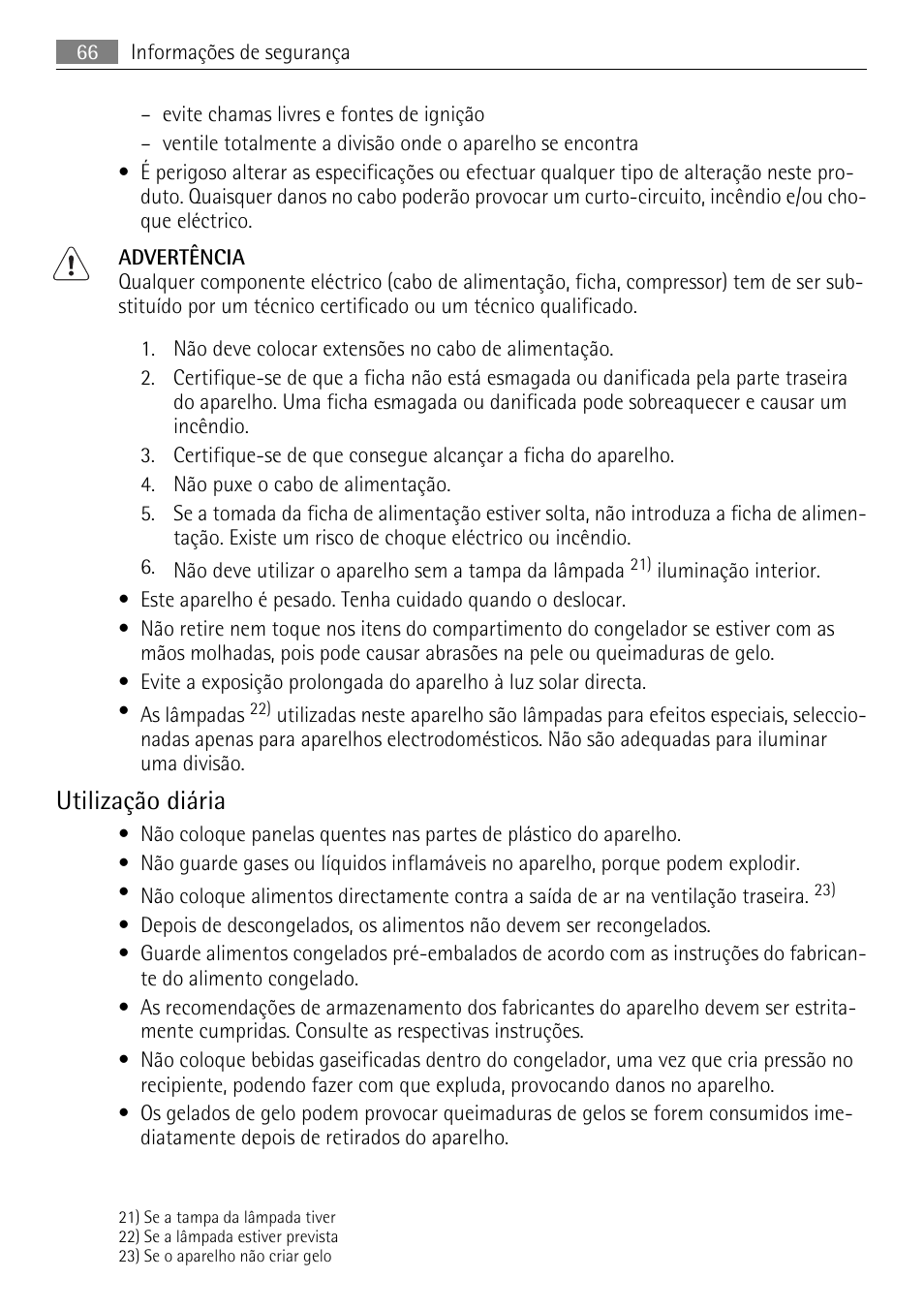 Utilização diária | AEG AGN81800F0 User Manual | Page 66 / 96